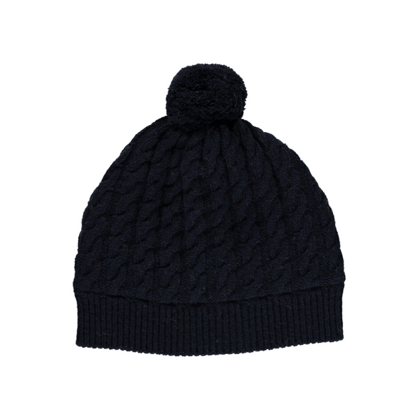 Beany navy wool