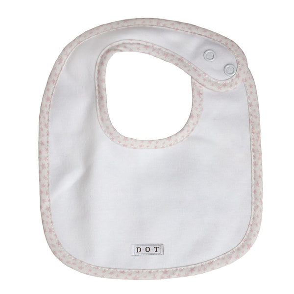 Bib star white&pink