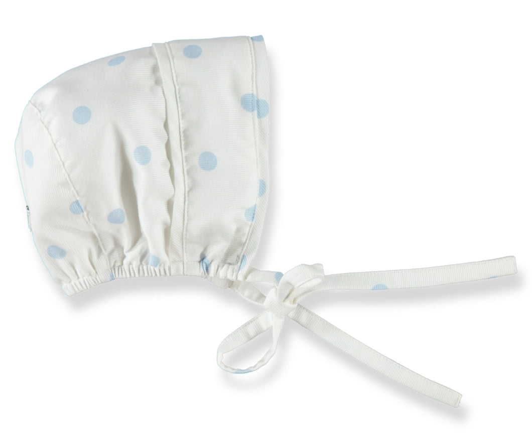 Boy bonnet blue dot