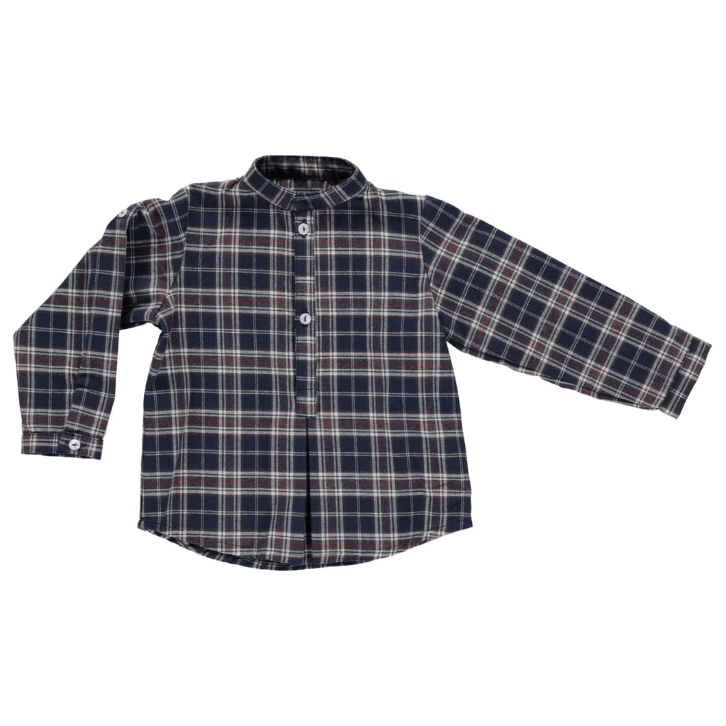 Guilherme navy plaid