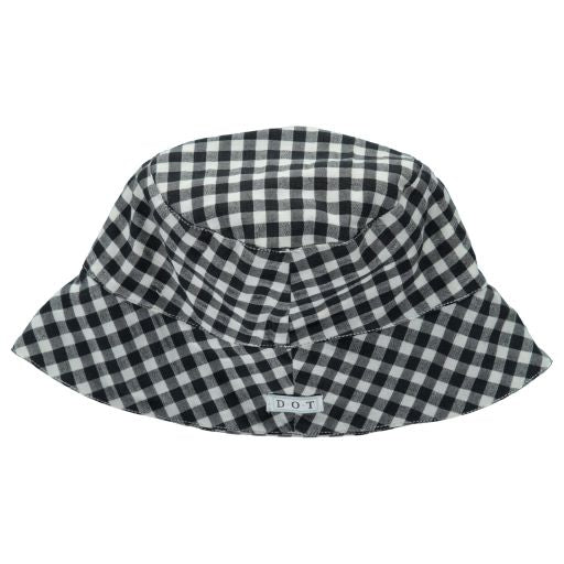 Hat black check