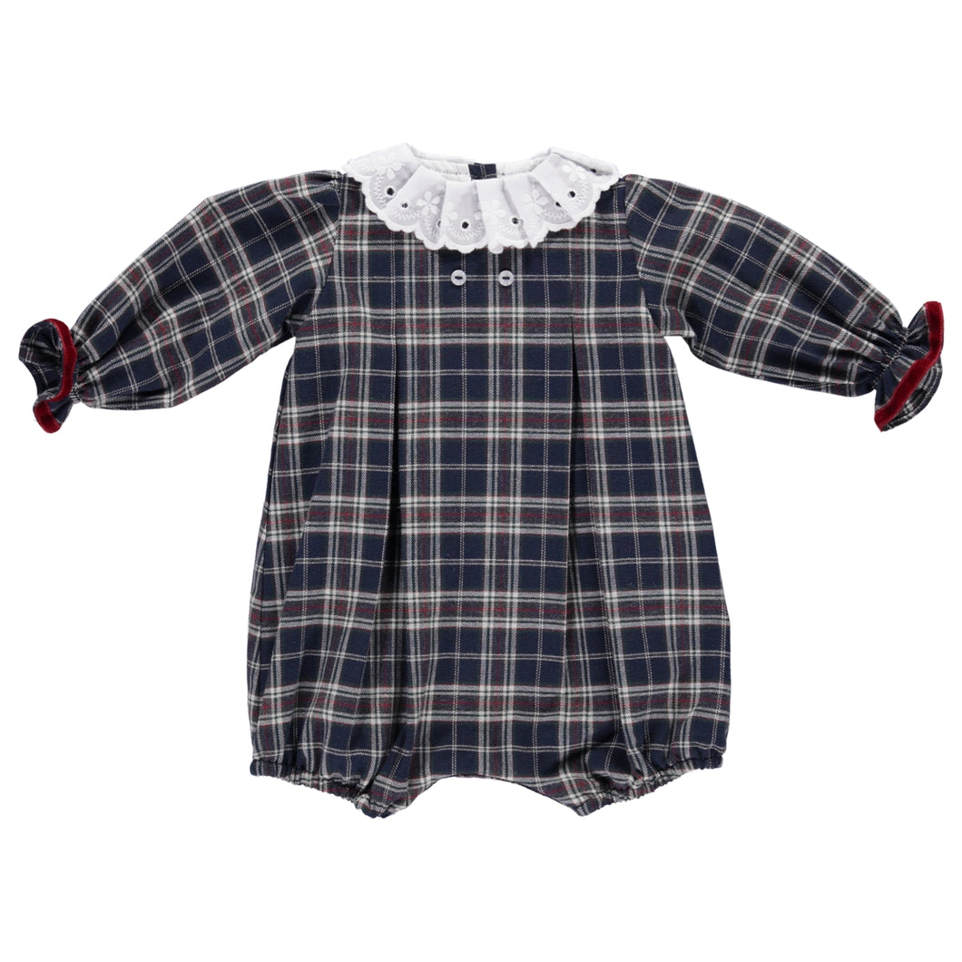 Paris navy plaid