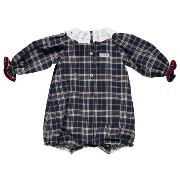 Paris navy plaid